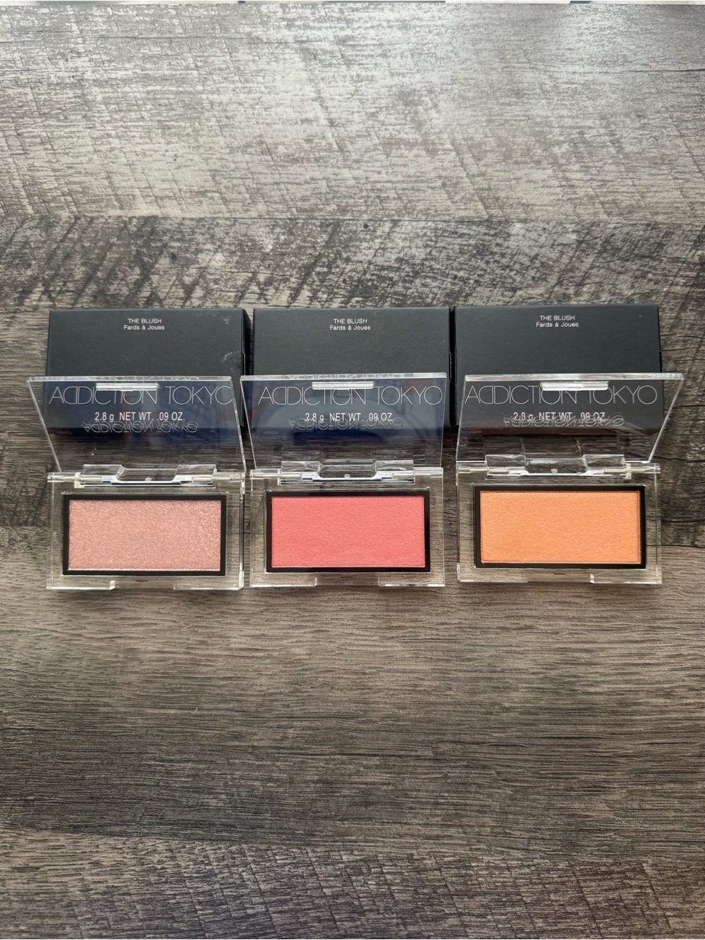 Addiction Tokyo Blush Bundle - Stellar Dust, Foggy Rose, Emotive Nude (NIB)